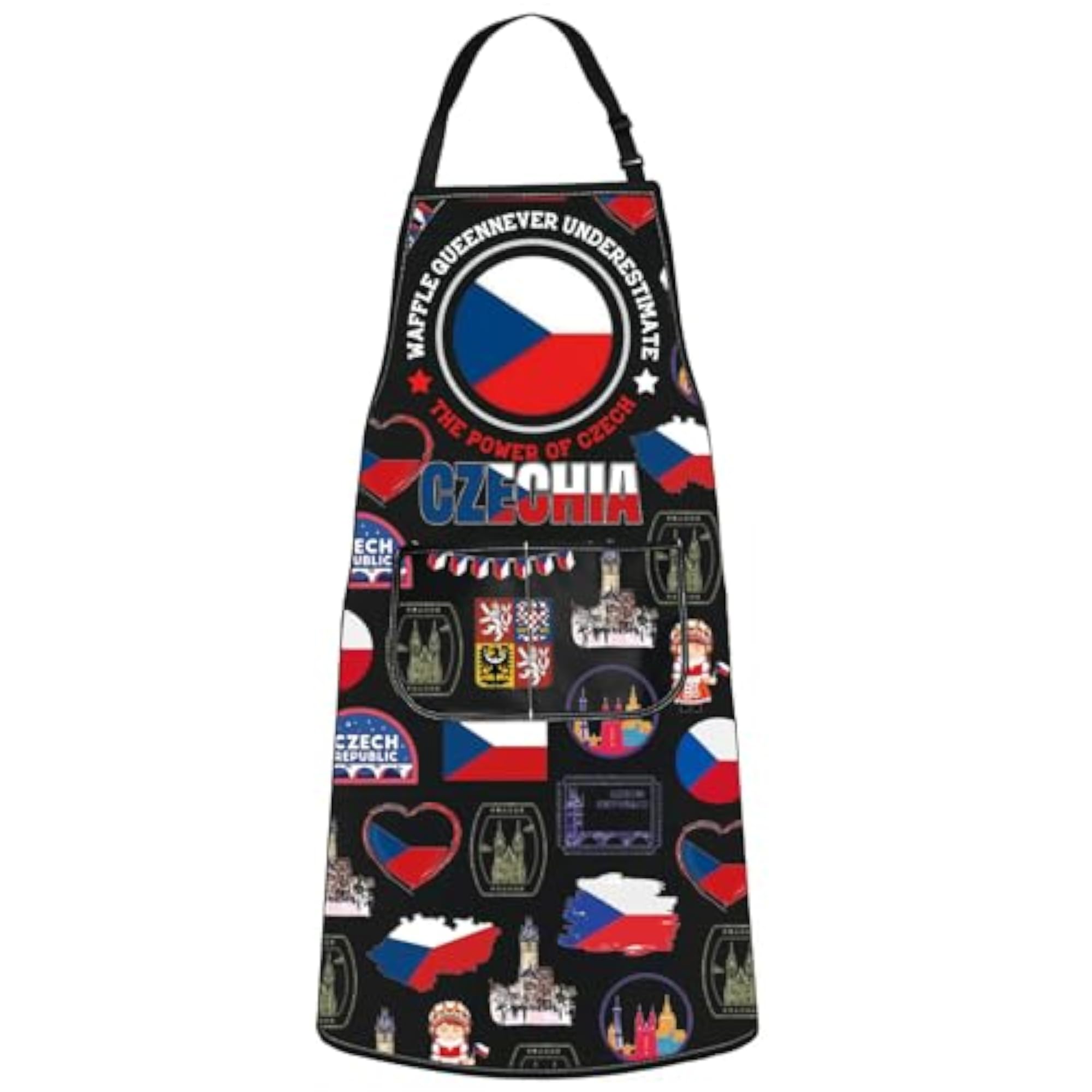 Czech Kitchen Apron, Vacation Gift from Czech Republic